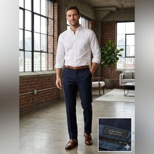 Zara Man Navy Dress Pants